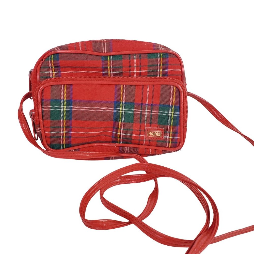 Vintage Mundi Y2K Tartan Plaid Mini Shoulder Bag Crossbody